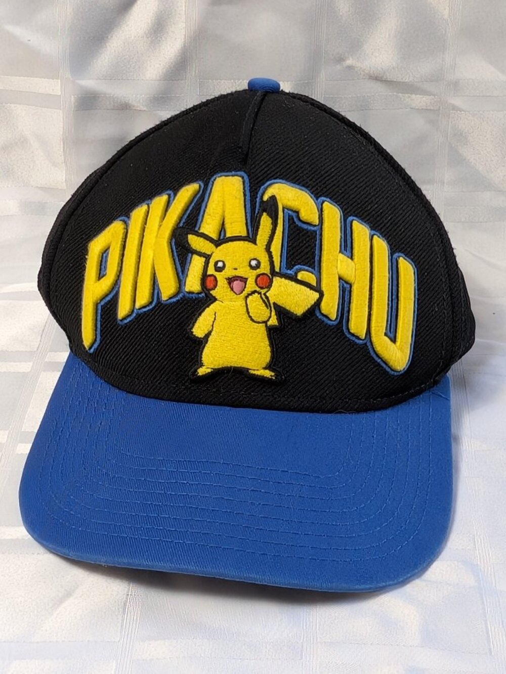 POKEMON PIKACHU BASEBALL HAT ADJUSTABLE SIZE NINTENDO WEAR VIDEO GAME SNAPBACK